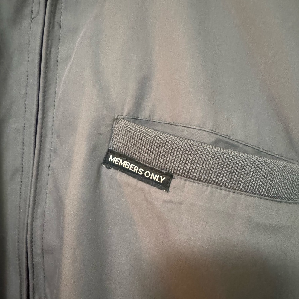 Members Only Charcoal Jacket - Vintage - Picture 3 of 5